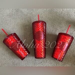 StarbucksHoliday Red Jewel Cup Set